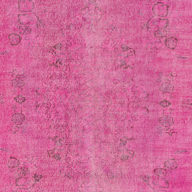 Over-dyed Vintage Hand-Knotted Turkish Rug - 6'  x 9' 7" (72" x 115") - K0088430