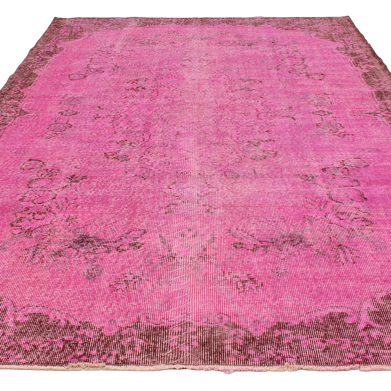 Over-dyed Vintage Hand-Knotted Turkish Rug - 6'  x 9' 7" (72" x 115") - K0088430