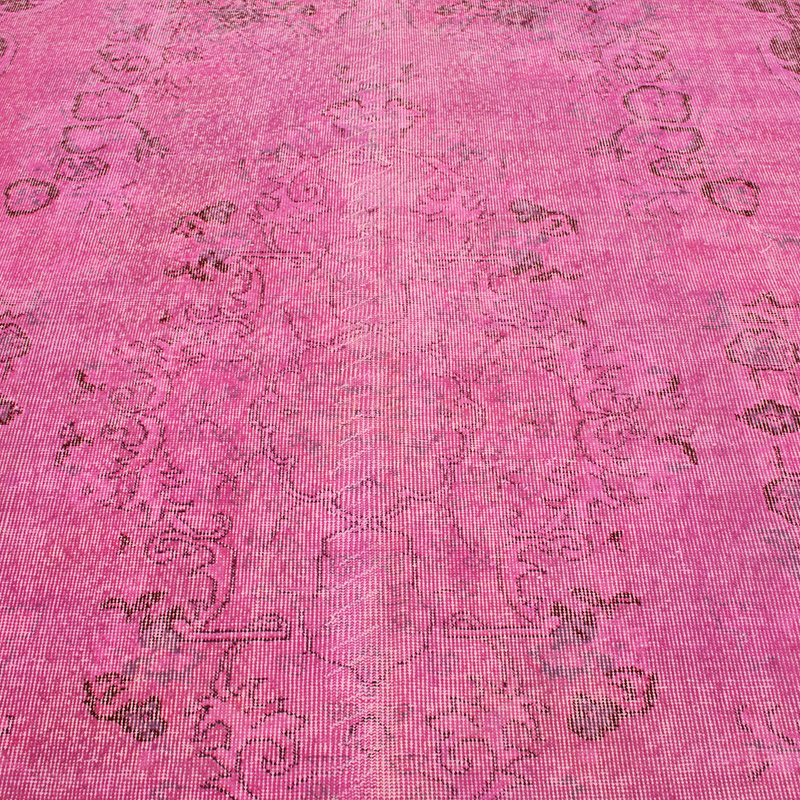 Over-dyed Vintage Hand-Knotted Turkish Rug - 6'  x 9' 7" (72" x 115") - K0088430