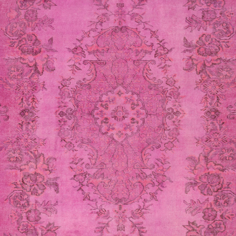 Over-dyed Vintage Hand-Knotted Turkish Rug - 6' 1" x 9' 6" (73" x 114") - K0088431