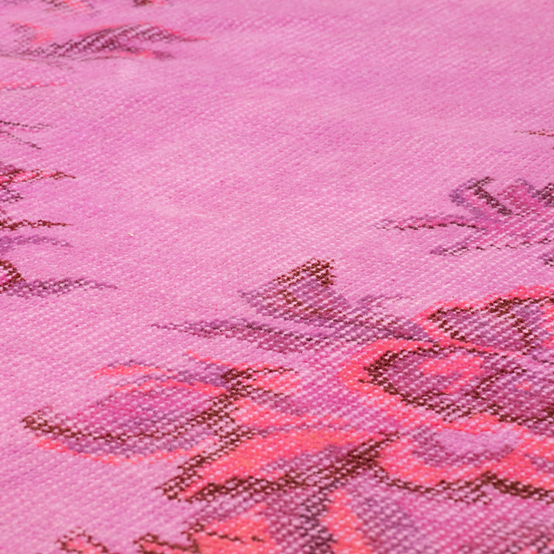 Over-dyed Vintage Hand-Knotted Turkish Rug - 6' 1" x 9' 6" (73" x 114") - K0088431