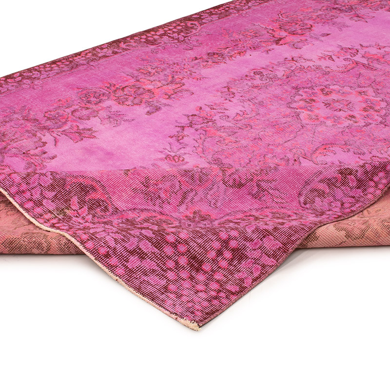 Over-dyed Vintage Hand-Knotted Turkish Rug - 6' 1" x 9' 6" (73" x 114") - K0088431