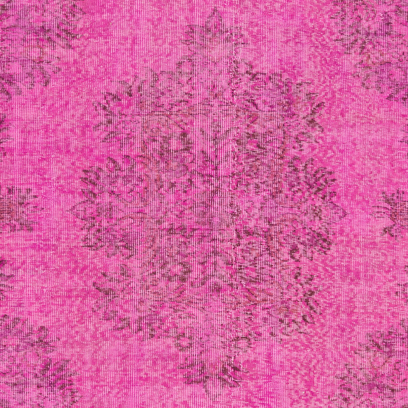 Over-dyed Vintage Hand-Knotted Turkish Rug - 6' 1" x 8' 8" (73" x 104") - K0088434