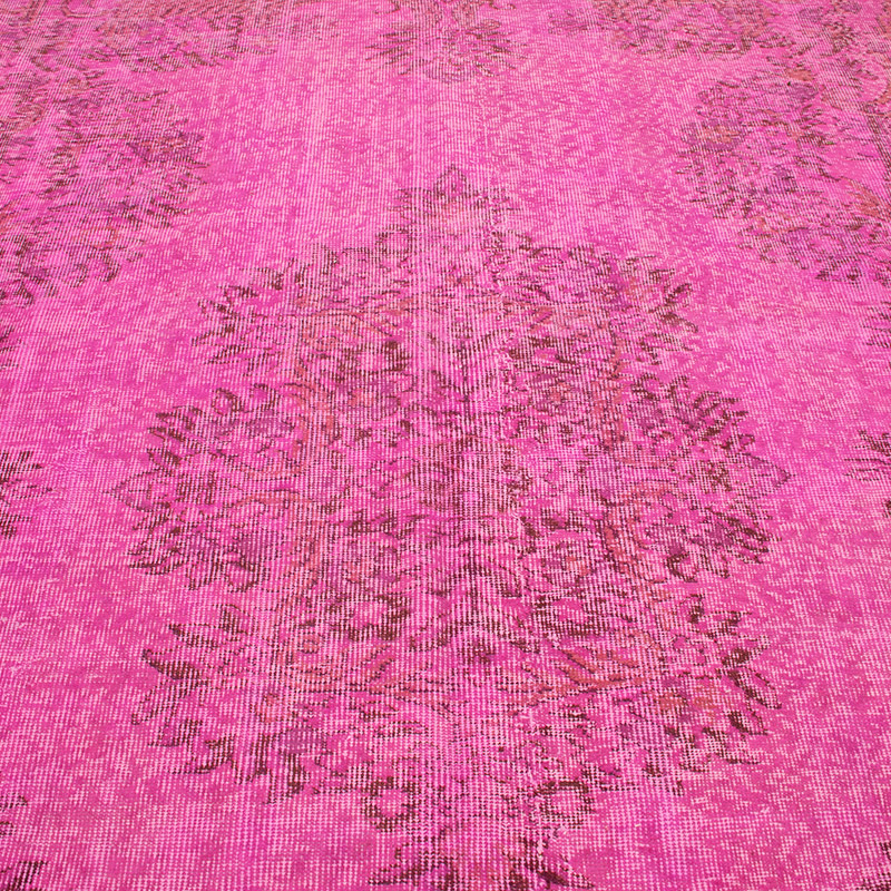 Over-dyed Vintage Hand-Knotted Turkish Rug - 6' 1" x 8' 8" (73" x 104") - K0088434