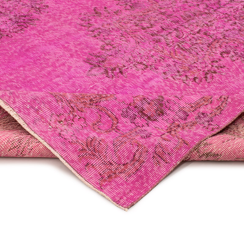 Over-dyed Vintage Hand-Knotted Turkish Rug - 6' 1" x 8' 8" (73" x 104") - K0088434