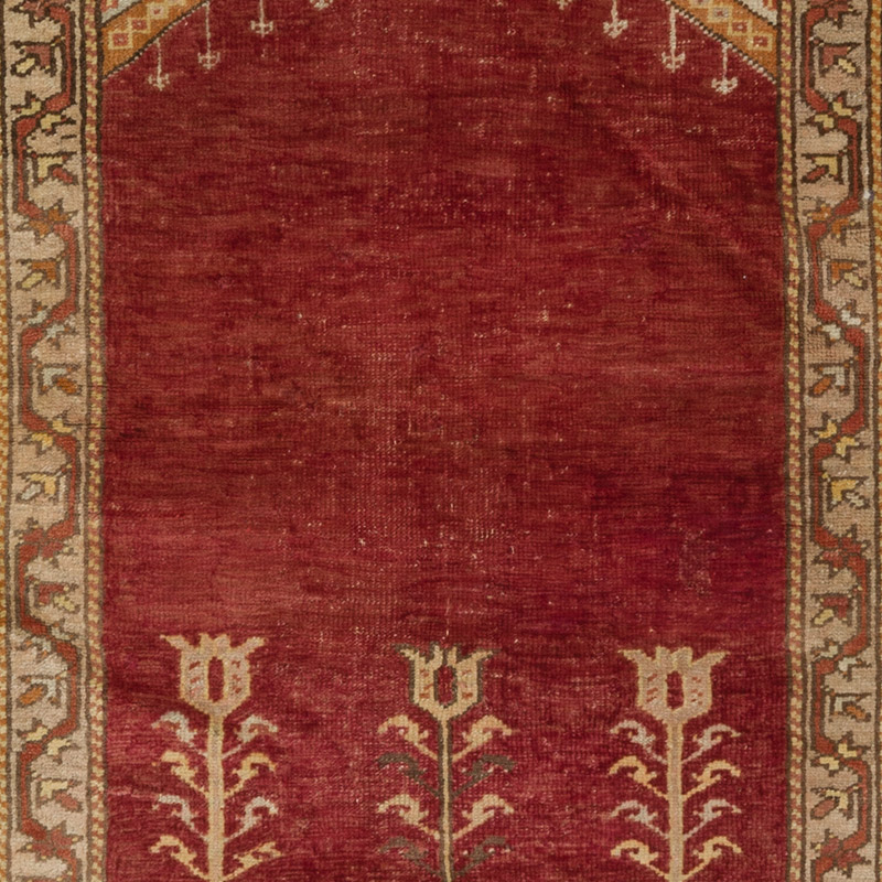 Vintage Turkish Hand-Knotted Rug - 4' 5" x 6' 3" (53" x 75") - K0088440
