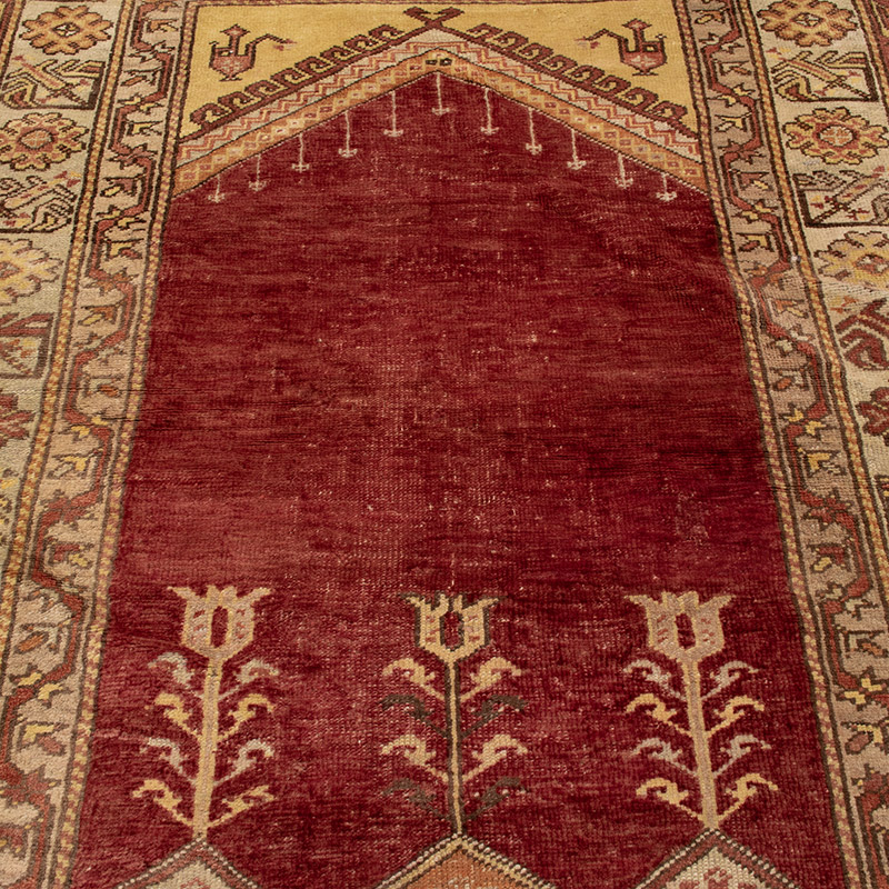 Vintage Turkish Hand-Knotted Rug - 4' 5" x 6' 3" (53" x 75") - K0088440