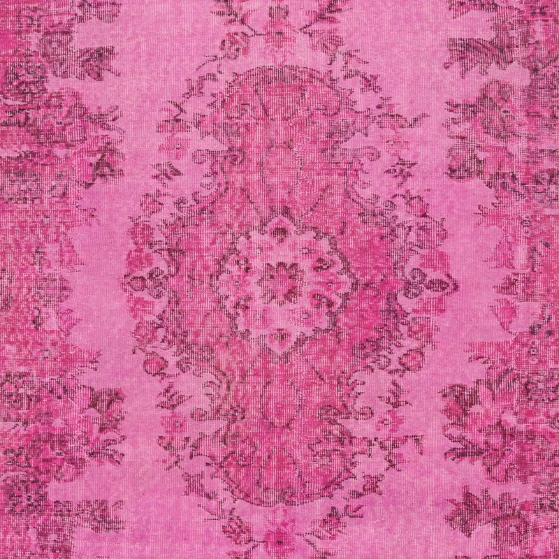 Over-dyed Vintage Hand-Knotted Turkish Rug - 6'  x 8' 8" (72" x 104") - K0088444