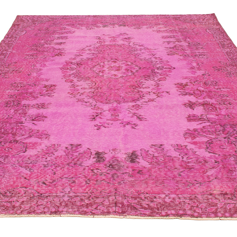 Over-dyed Vintage Hand-Knotted Turkish Rug - 6'  x 8' 8" (72" x 104") - K0088444