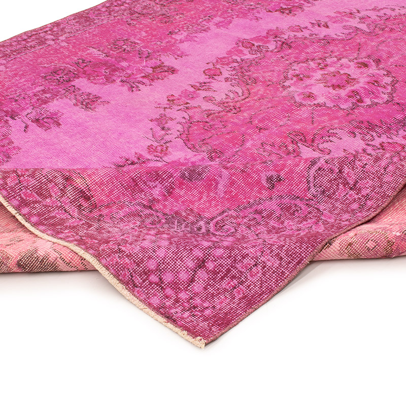 Over-dyed Vintage Hand-Knotted Turkish Rug - 6'  x 8' 8" (72" x 104") - K0088444