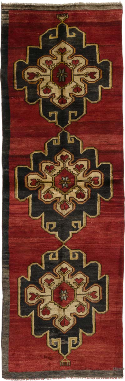 Vintage Turkish Hand-Knotted Rug - 3' 6" x 10' 10" (42" x 130")