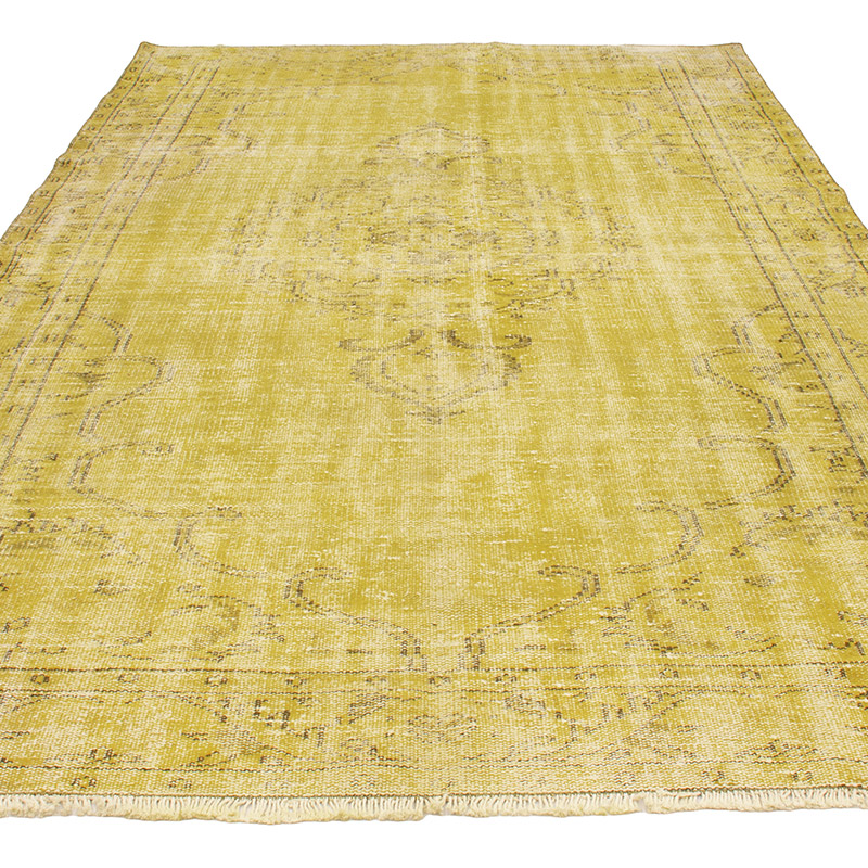 Alfombra Turca Vintage Sobre-teñida - 183 cm x 303 cm - K0088447