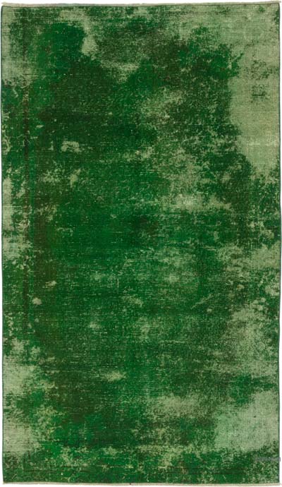 Alfombra Turca Vintage Sobre-teñida - 120 cm x 204 cm