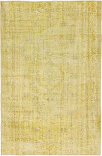 Alfombra Turca Vintage Sobre-teñida - 160 cm x 242 cm