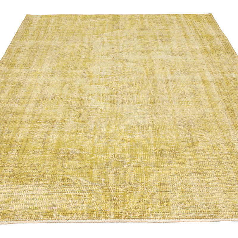 Over-dyed Vintage Hand-Knotted Turkish Rug - 5' 3" x 7' 11" (63" x 95") - K0088452