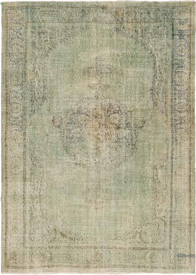 Vintage Turkish Hand-Knotted Rug - 7' 9" x 10' 8" (93" x 128")