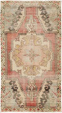 El Dokuma Vintage Hali - 128 cm x 222 cm