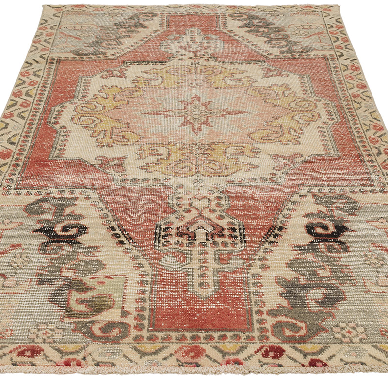 Vintage Turkish Hand-Knotted Rug - 4' 2" x 7' 3" (50" x 87") - K0088459
