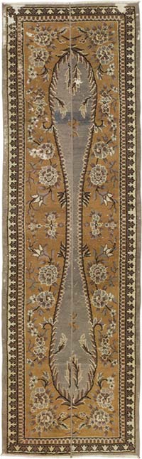 Vintage Turkish Hand-Knotted Runner - 2' 8" x 8' 10" (32" x 106")