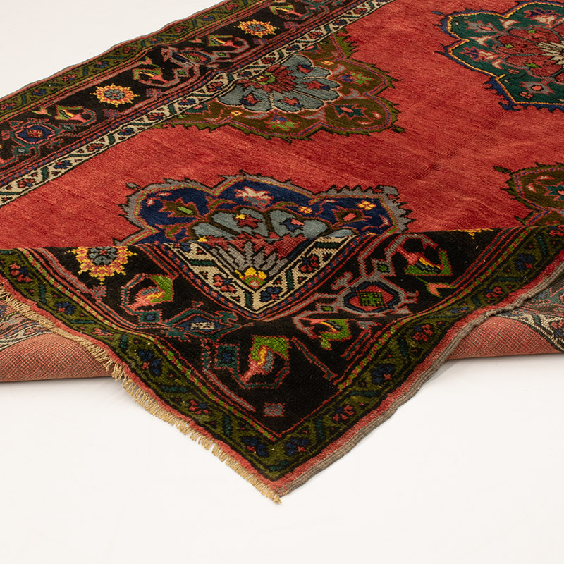 Pasillo Vintage Turco Anudado a Mano - 153 cm x 340 cm - K0088469