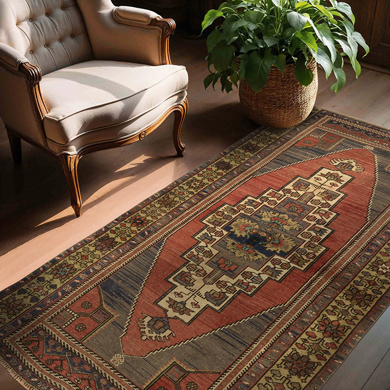 Vintage Turkish Hand-Knotted Rug - 4' 4" x 6' 9" (52" x 81") - K0088473