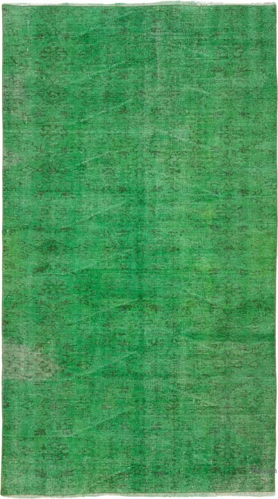 Alfombra Turca Vintage Sobre-teñida - 130 cm x 234 cm