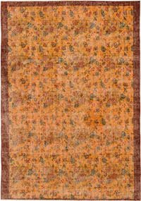 Vintage Turkish Hand-Knotted Rug - 6' 4" x 8' 11" (76" x 107")