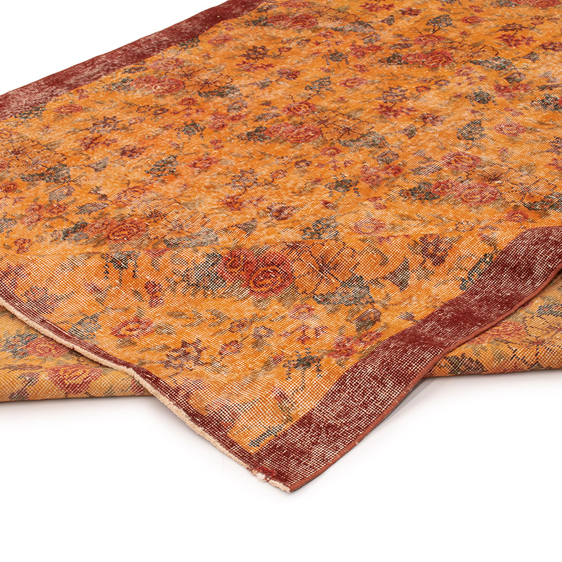 Vintage Turkish Hand-Knotted Rug - 6' 4" x 8' 11" (76" x 107") - K0088476