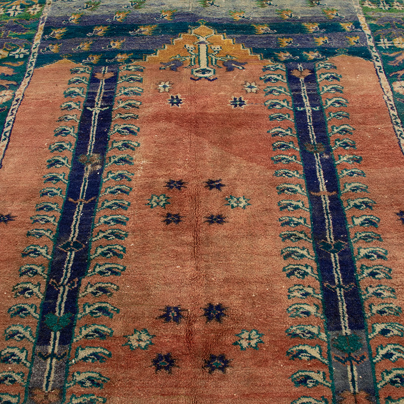 Vintage Turkish Hand-Knotted Rug - 5' 8" x 8' 9" (68" x 105") - K0088477