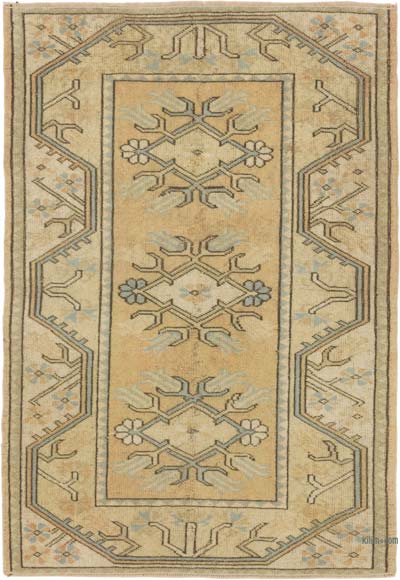 Vintage Turkish Hand-Knotted Rug - 2' 10" x 4' 1" (34" x 49")