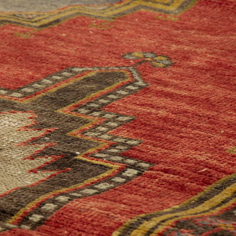 Alfombra Vintage Turca Anudada a Mano - 108 cm x 193 cm - K0088481