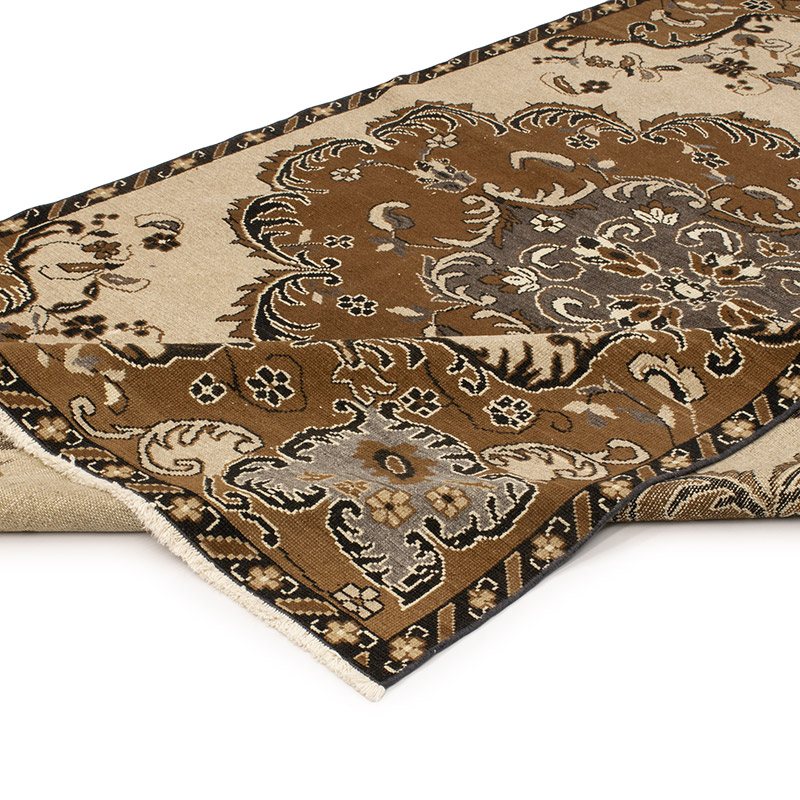Alfombra Vintage Turca Anudada a Mano - 162 cm x 257 cm - K0088484
