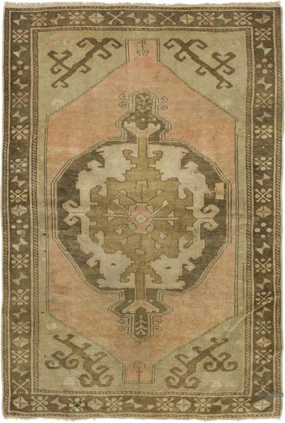 Vintage Turkish Hand-Knotted Rug - 3' 10" x 5' 7" (46" x 67")