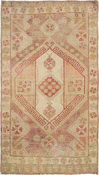 El Dokuma Vintage Hali - 126 cm x 217 cm