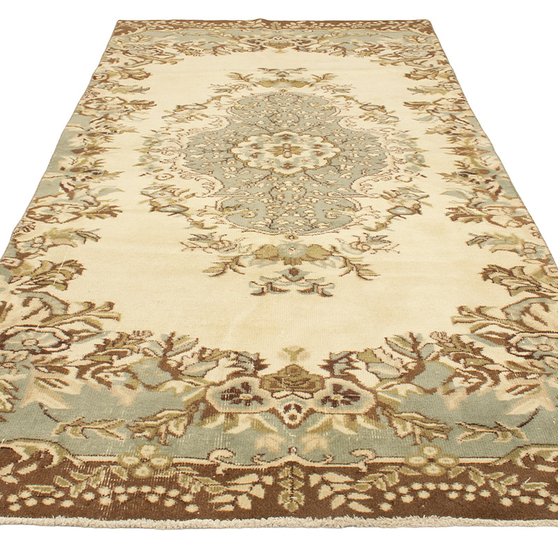 Vintage Turkish Hand-Knotted Rug - 4' 2" x 9' 9" (50" x 117") - K0088495