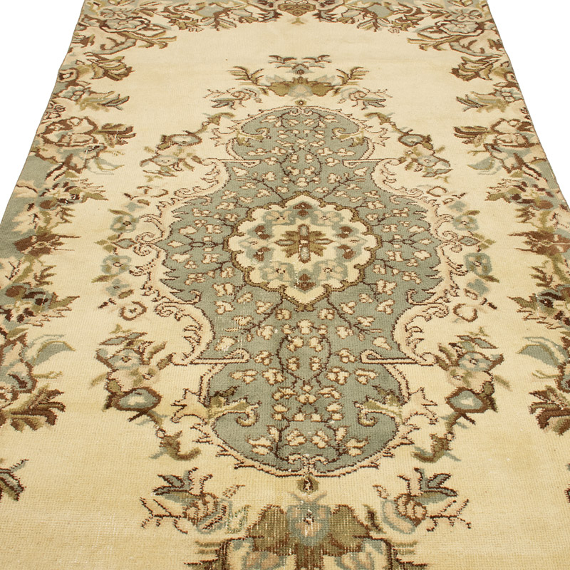 Vintage Turkish Hand-Knotted Rug - 4' 2" x 9' 9" (50" x 117") - K0088495