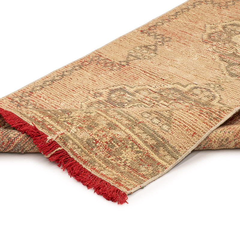 Pasillo Vintage Turco Anudado a Mano - 80 cm x 320 cm - K0088498