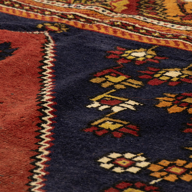 Alfombra Vintage Turca Anudada a Mano - 139 cm x 256 cm - K0088500