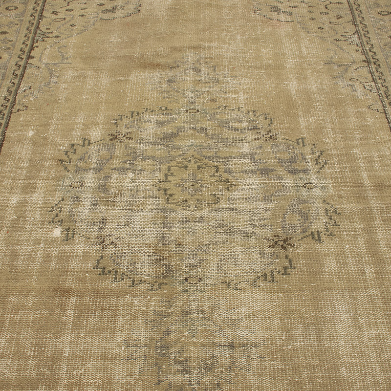 Alfombra Turca Vintage Sobre-teñida - 162 cm x 260 cm - K0088501