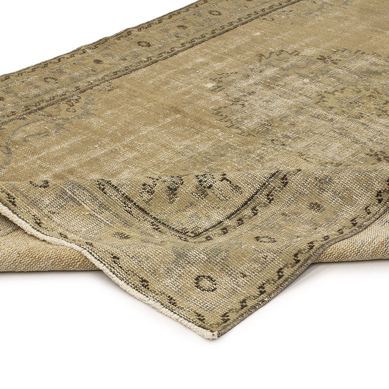 Alfombra Turca Vintage Sobre-teñida - 162 cm x 260 cm - K0088501