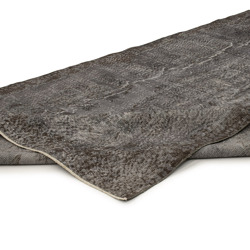 Over-dyed Vintage Hand-Knotted Turkish Rug - 5' 7" x 9' 3" (67" x 111") - K0088502