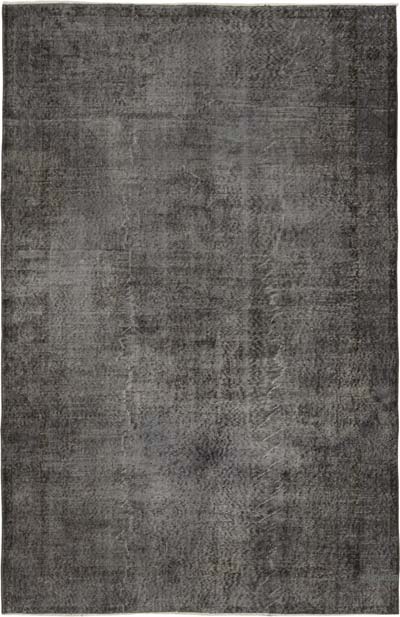 Over-dyed Vintage Hand-Knotted Turkish Rug - 5' 5" x 8' 5" (65" x 101")