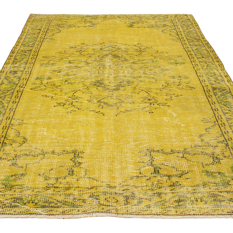 Boyali El Dokuma Vintage Hali - 148 cm x 227 cm - K0088951
