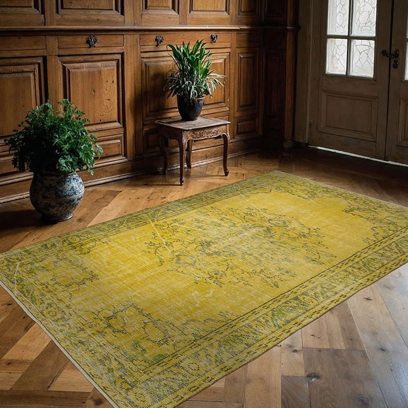 Boyali El Dokuma Vintage Hali - 148 cm x 227 cm - K0088951