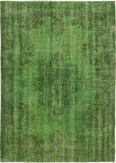 Boyalı El Dokuma Vintage Halı - 183 cm x 260 cm