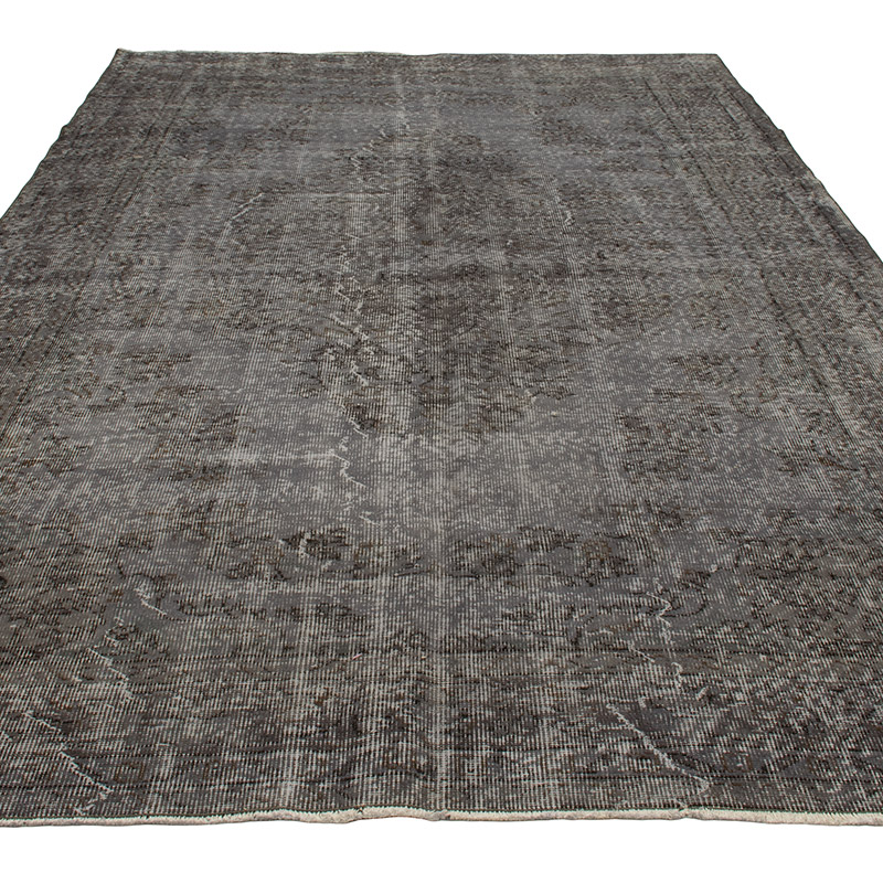 Over-dyed Vintage Hand-Knotted Turkish Rug - 6' 4" x 10' 4" (76" x 124") - K0088953