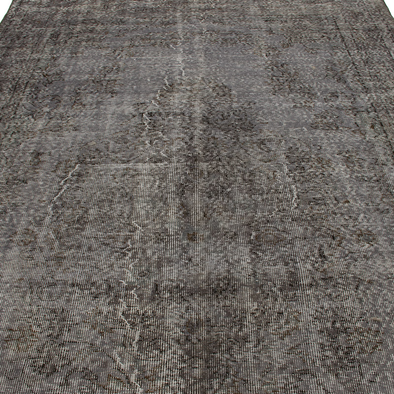 Over-dyed Vintage Hand-Knotted Turkish Rug - 6' 4" x 10' 4" (76" x 124") - K0088953