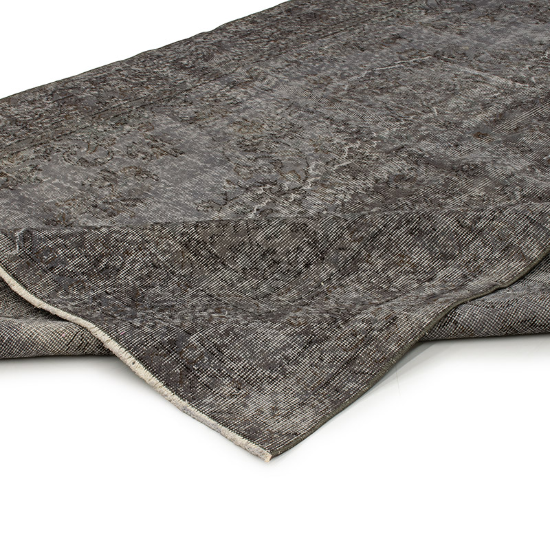 Over-dyed Vintage Hand-Knotted Turkish Rug - 6' 4" x 10' 4" (76" x 124") - K0088953