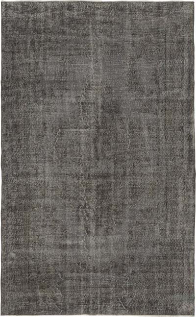 Over-dyed Vintage Hand-Knotted Turkish Rug - 6' 4" x 10' 4" (76" x 124")