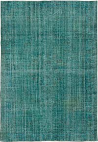 Over-dyed Vintage Hand-Knotted Turkish Rug - 6'  x 8' 8" (72" x 104")